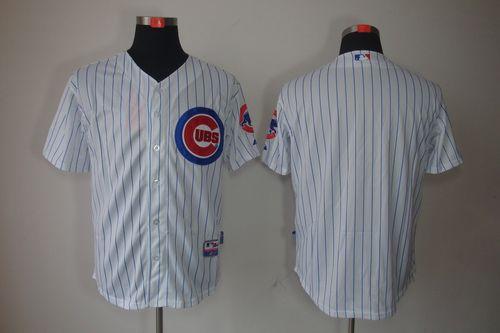 Cubs Blank White Cool Base Stitched MLB Jersey