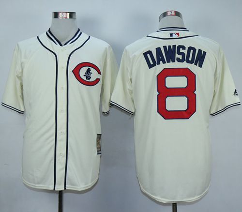 Cubs #8 Andre Dawson Cream 1929 Turn Back The Clock Stitched MLB Jersey