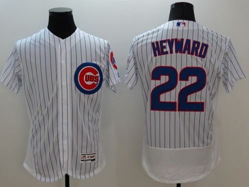 Cubs #22 Jason Heyward White Flexbase Authentic Collection Stitched MLB Jersey