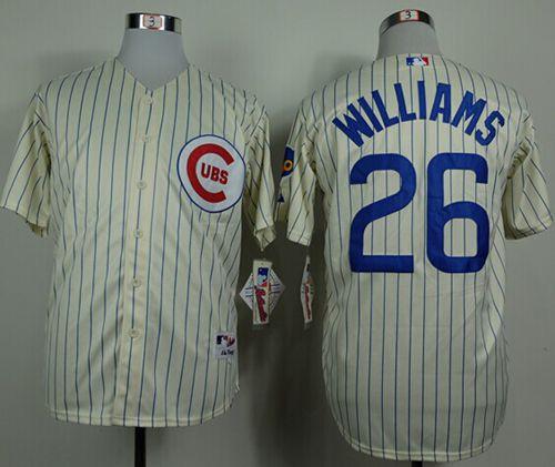 Cubs #26 Billy Williams Cream 1969 Turn Back The Clock Stitched MLB Jersey