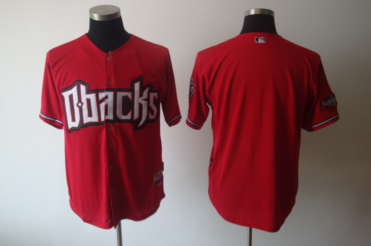 Diamondbacks Blank Red Cool Base Stitched MLB Jersey