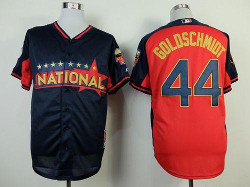 Diamondbacks #44 Paul Goldschmidt Navy/Red National League 2014 All Star BP Stitched MLB Jersey