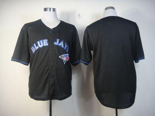 Blue Jays Blank Black Fashion Stitched MLB Jersey