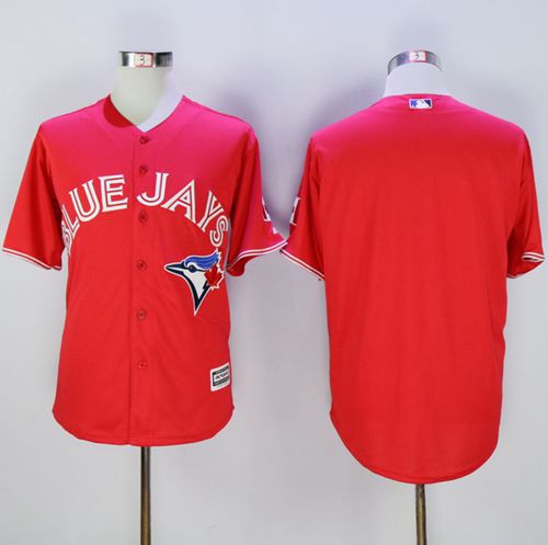 Blue Jays Blank Red New Cool Base Canada Day Stitched MLB Jersey
