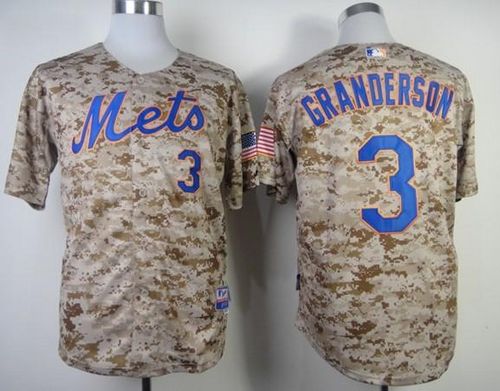 Mets #3 Curtis Granderson Alternate Camo Cool Base Stitched MLB Jersey