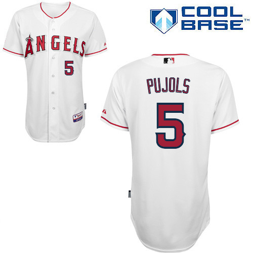 Angels #5 Albert Pujols White Stitched Youth MLB Jersey