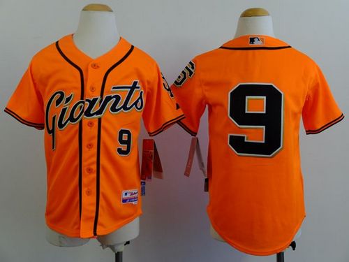 Giants #9 Matt Williams Orange Alternate Stitched Youth MLB Jersey