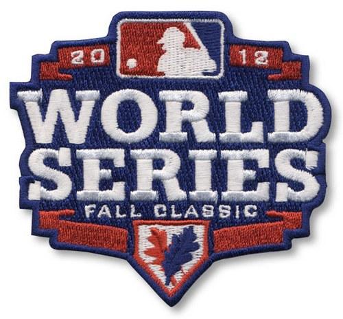 Stitched 2012 MLB World Series Logo Jersey Sleeve Patch Fall Classic Detroit Tigers vs San Francisco Giants