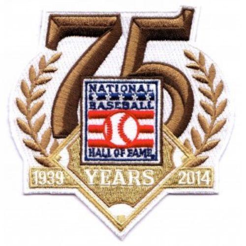 Stitched 2014 National Baseball Hall Of Fame 75th Anniversary Jersey Patch