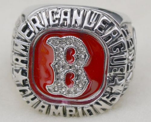 MLB Boston Red Sox World Champions Silver Ring_1