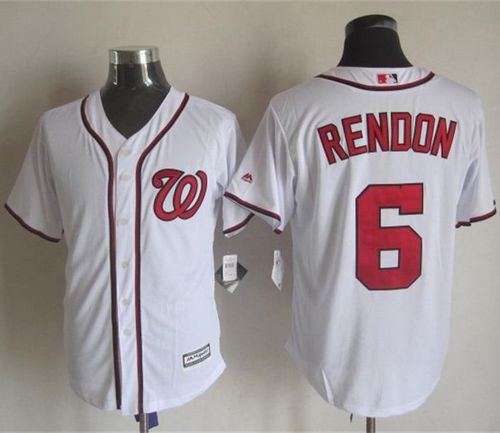 Nationals #6 Anthony Rendon White New Cool Base Stitched MLB Jersey