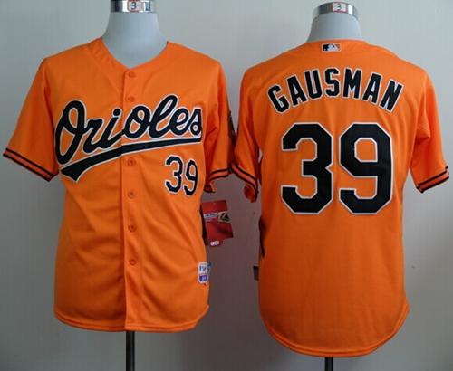 Orioles #39 Kevin Gausman Orange Cool Base Stitched MLB Jersey