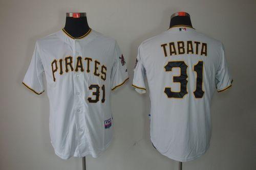 Pirates #31 Jose Tabata White Cool Base Stitched MLB Jersey