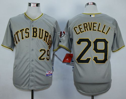 Pirates #29 Francisco Cervelli Grey Cool Base Stitched MLB Jersey