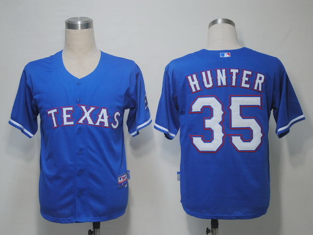 Rangers #35 Tommy Hunter Blue Cool Base Stitched MLB Jersey