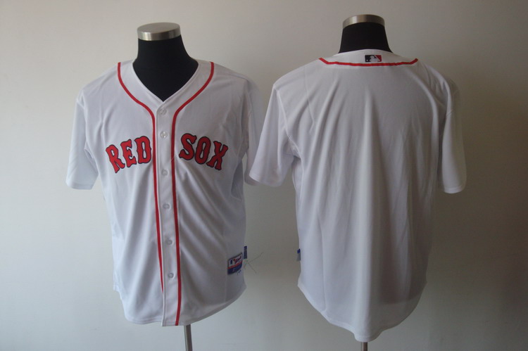 Red Sox Blank Stitched White Cool Base MLB Jersey