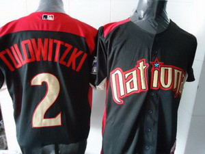 Rockies #2 Troy Tulowitzki Black Nation League 2011 All Star BP Stitched MLB Jersey