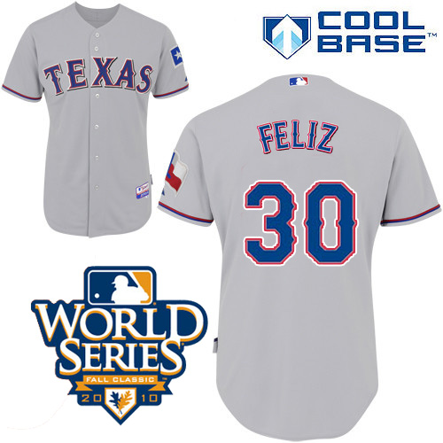 Rangers #45 Derek Holland Red Cool Base 2011 World Series Patch Stitched MLB Jersey