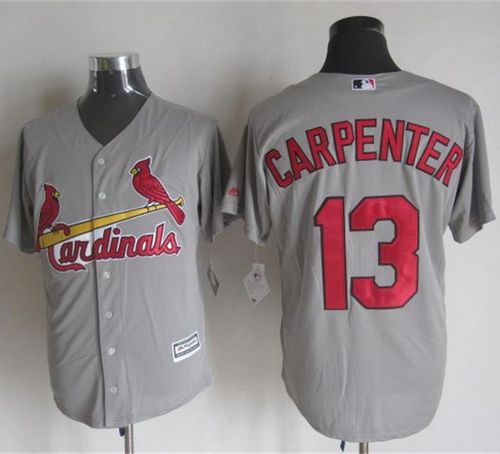 Cardinals #13 Matt Carpenter Grey New Cool Base Stitched MLB Jersey