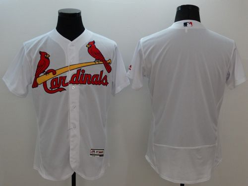 Cardinals Blank White Flexbase Authentic Collection Stitched MLB Jersey