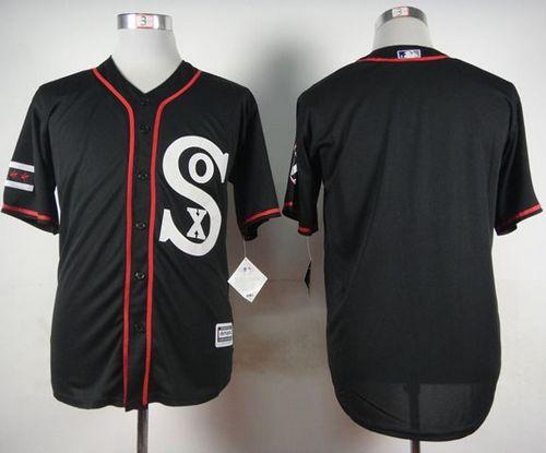 White Sox Blank Black New Cool Base Stitched MLB Jersey