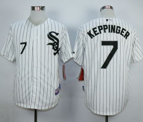 White Sox #7 Jeff Keppinger White Cool Base Stitched MLB Jersey