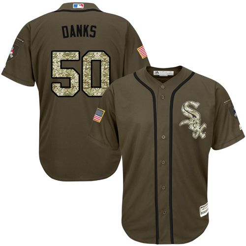 White Sox #50 John Danks Green Salute to Service Stitched MLB Jersey