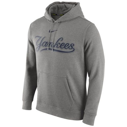 New York Yankees  Club Pullover Gray MLB Hoodie