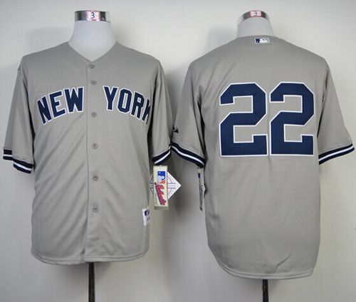 Yankees #22 Jacoby Ellsbury Grey Stitched MLB Jersey