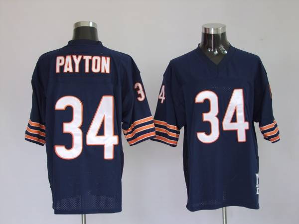 Mitchell & Ness Bears #34 Walter Payton Blue Stitched Throwback NFL Jersey
