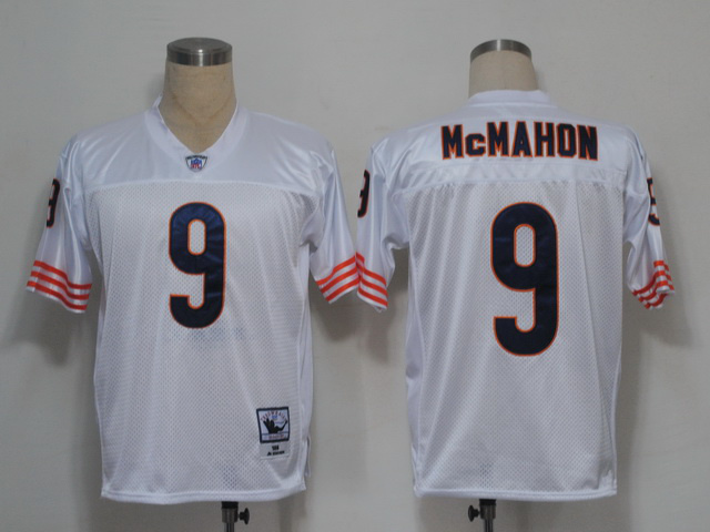 Mitchell and Ness Bears #9 Jim McMahon White Small No. Stitched NFL Jersey