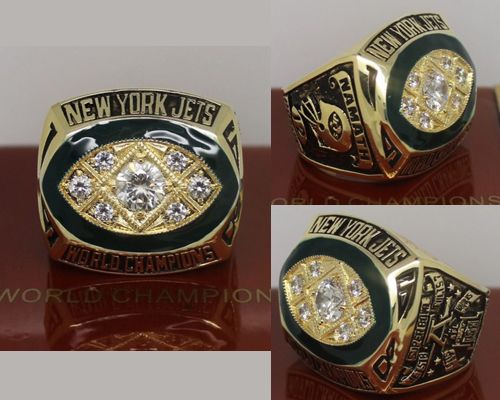 1968 NFL Super Bowl III New York Jets Championship Ring