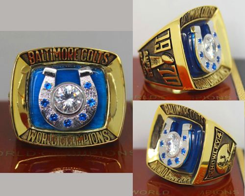 1970 NFL Super Bowl V Baltimore Colts Championship Ring