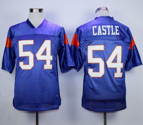 Blue Mountain State #54 Thad Castle Blue Stitched Football Jersey