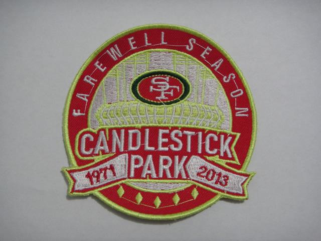 Stitched NFL San Francisco 49ers Candlestick Park Farewell Season Patch