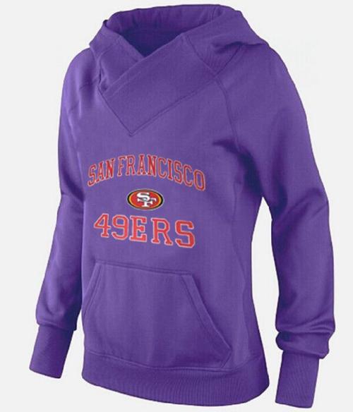 Women's San Francisco 49ers Heart & Soul Pullover Hoodie Purple