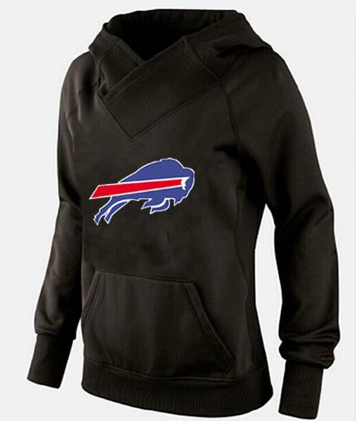 Women's Buffalo Bills Logo Pullover Hoodie Black