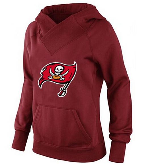 Women's Tampa Bay Buccaneers Logo Pullover Hoodie Red