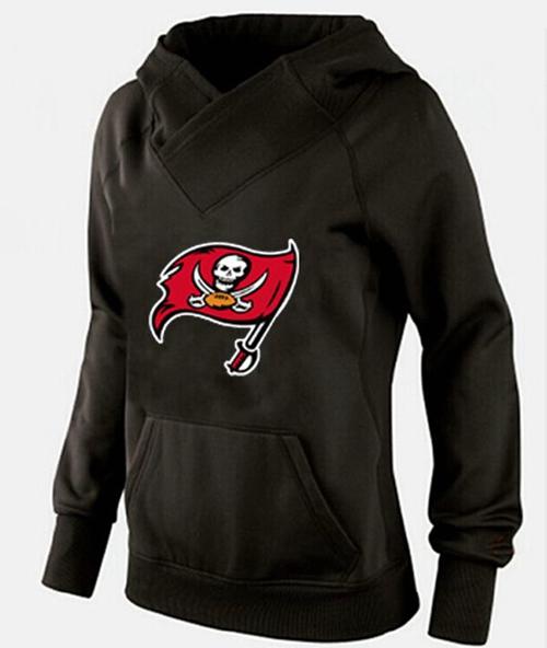 Women's Tampa Bay Buccaneers Logo Pullover Hoodie Black