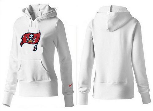 Women's Tampa Bay Buccaneers Logo Pullover Hoodie White