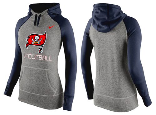 Women's  Tampa Bay Buccaneers Performance Hoodie Grey & Dark Blue