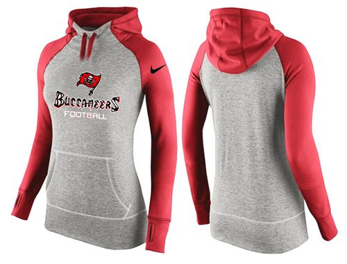 Women's  Tampa Bay Buccaneers Performance Hoodie Grey & Red_1