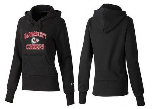 Women's Kansas City Chiefs Heart & Soul Pullover Hoodie Black