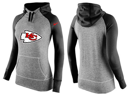 Women's  Kansas City Chiefs Performance Hoodie Grey & Black