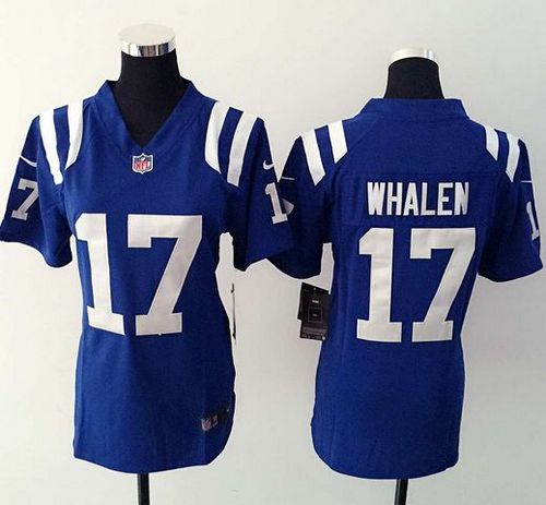  Colts #17 Griff Whalen Royal Blue Team Color Women's Stitched NFL Elite Jersey