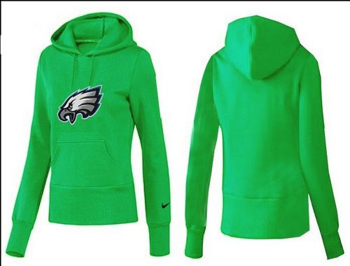 Women's Philadelphia Eagles Logo Pullover Hoodie Green