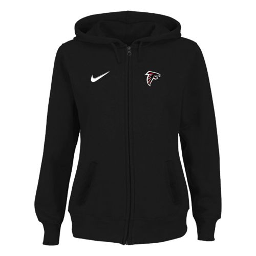 Women's Atlanta Falcons Stadium Rally Full Zip Hoodie Black