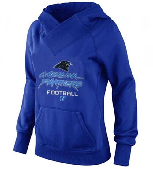 Women's Carolina Panthers Big & Tall Critical Victory Pullover Hoodie Blue