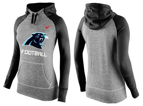 Women's  Carolina Panthers Performance Hoodie Grey & Black