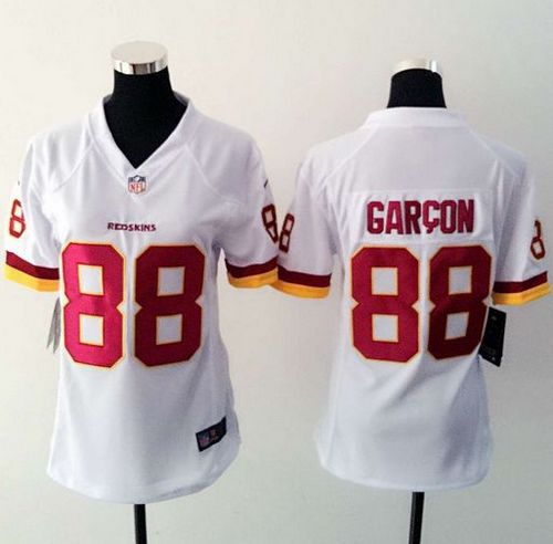  Redskins #88 Pierre Garcon White Women's Stitched NFL Elite Jersey